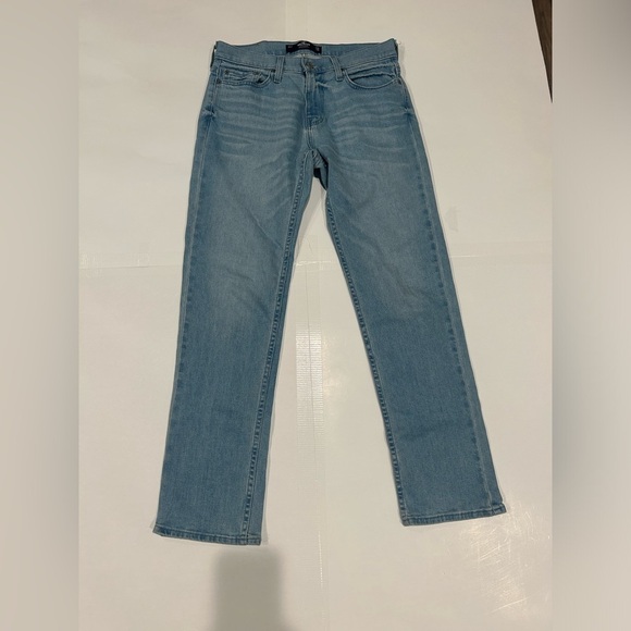 Hollister Slim Straight Jeans Men’s 28 X 30 Light Wash Epic Flex - Picture 1 of 11